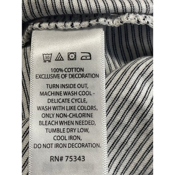 Cynthia Rowley Womens Striped T-Shirt Love Embroidery Size XS Valentines Day - Picture 6 of 6